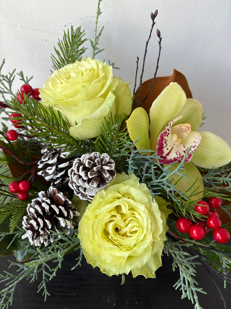 Winter Woodland – Holiday Floral Arrangement