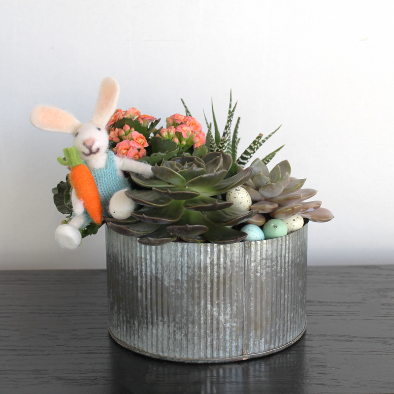 Bunny And Eggs Planter