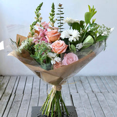 Blushing Botanical Handtied Bouquet - March 7th 2024, 7pm-9pm