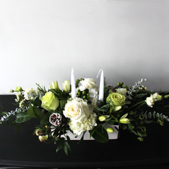 Frosted Noel table center